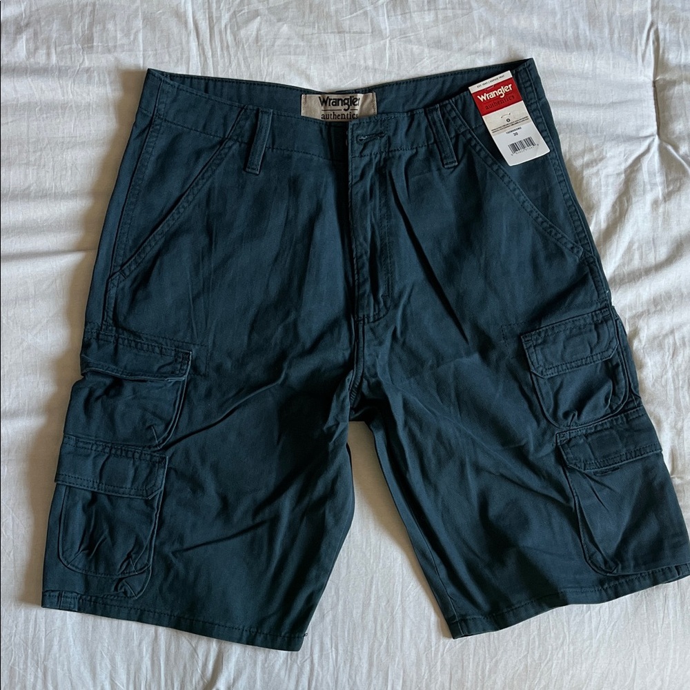 Wrangler Men's Cargo Shorts - Navy Size 30